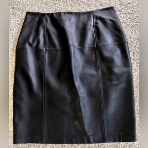 Antonio Melanie black leather skirt